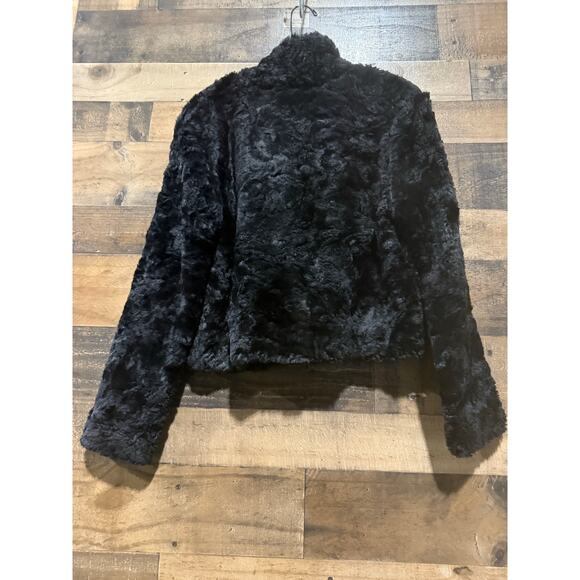 Ice Revolution Black Faux Fur Cropped Jacket – Women’s Size Small - Picture 5 of 7